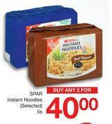 Spar Spar Instant Noodles (Selected)-For Any 2 x 5's Pack offer