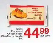 Spar Spar Processed Cheese Slices  (Cheddar Or Gouda)-24's Per Pack offer