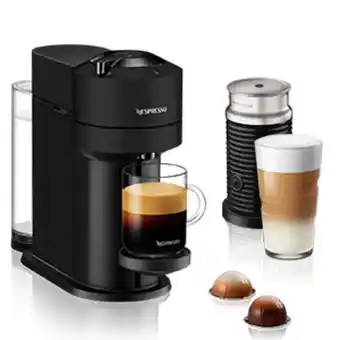 Nespresso vertuo next coffee machine & aeroccino milk frother (black) - 90009300