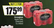 Spar Strongbow Apple Cider (Selected)-For 2 x 6 x 440ml offer