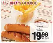 Spar 1 Russian + 200g Chips Combo-Per Combo offer