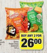 Spar Simba Potato Chips (Selected)-For Any 2 x 120g offer