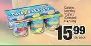 Spar Danone Nutriday Yoghurt (Selected)-6 x 100g Per Pack offer