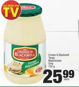 Spar Crosse & Blackwell Tangy Mayonnaise Only-750g Each offer
