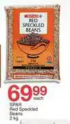 Spar Spar Red Speckled Beans-2Kg Each offer
