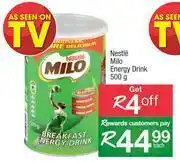 Spar Nestle Milo Enegy Drink-500g Each offer