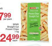Spar Spar Straight Cut Frozen Chips-1Kg Each offer
