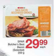 Spar Butcher's Best Bacon (Selected)-200g Each