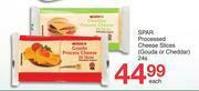Spar Spar Processed Cheese Slices (Gouda Or Cheddar)-24s Each offer
