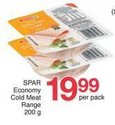 Spar Spar Economy Cold Meat Range-200g Per Pack offer
