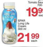 Spar Spar Long Life Cream-300ml Each offer