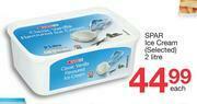 Spar Ice Cream (Selected)-2Ltr Each