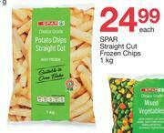 Spar Spar Straight Cut Frozen Chips-1kg Each offer