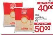 Spar Spar Long Grain Parboiled Rice-For 2 x 2kg offer