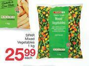 Spar Spar Mixed Vegetables-1kg Each offer