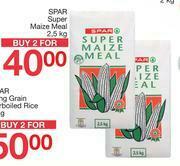 Spar Spar Super Maize Meal-For 2 x 2.5kg offer