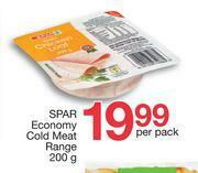 Spar Spar Economy Cold Meat Range-200g Per Pack offer