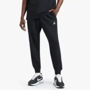 Sportscene Jordan men's dri-fit sport crossover black pants offer