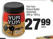 Spar Yum Yum Peanut Butter (Selected)-380g/ 400g Each offer