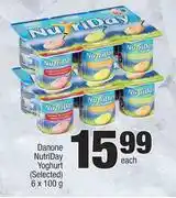 Spar Danone Nutroday Yoghurt (Selected)-6 x 100g Each offer