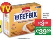 Spar Bokomo Weet-Bix-900g Each offer
