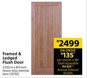 Builders Warehouse Framed & ledged flush door 2.032m x 813mm offer
