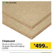 Builders Warehouse Pg bison chipboard 16mm x 1.83m x 2.75m each offer