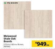 Builders Warehouse Pg bison melawood shale oak boards 2.75m x 1.83m x 16mm each offer