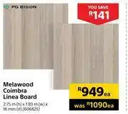 Builders Warehouse Pg bison melawood coimbra linea board 2.75m (h) x 1.83m (w) x 16mm (d)-each offer