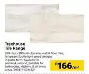 Builders Warehouse 1treehouse tile range 250mm x 500mm-per sqm offer