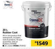 Builders Warehouse Fired earth damp x rubber coat-20l offer