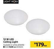 Builders Warehouse Lightworx 12w led ceiling light-each offer