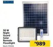 Builders Warehouse Solar flair 50w night guard solar remote floodlight black offer