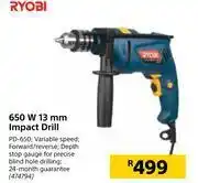 Builders Warehouse Ryobi 650w 13mm impact drill pd-650 offer