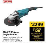 Builders Warehouse Makita 2200w 230mm angle grinder offer