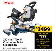 Builders Warehouse Ryobi 210mm 1700w compound mitre sliding saw offer