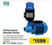 Builders Warehouse Max pump 0.37kw performance booster pump offer