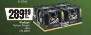 Spar Windhoek Premium Draught Cans-24 x 440ml Per Case offer