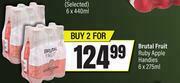 Brutal Fruit Ruby Apple Handies-For 2 x 6 x 275ml