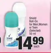 Spar Shield Roll On For Men, Women Or Teen (Selected)-50ml Each offer