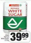 Spar Spar Refined White Sugar-2.5Kg Each offer