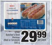 Spar Butcher's Best Viennas (Red Or Smoked)-500g Per Pack