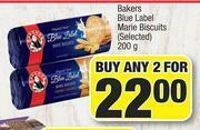 Spar Bakers Blue Label Marie Biscuits (Selected)-For Any 2 x 200g offer