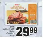 Spar Spar Butcher's Best Bacon (Selected)-200g Each offer