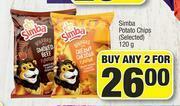 Spar Simba Potato Chips (Selected)-For Any 2 x 120g offer