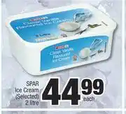 Spar Spar Ice Cream (Selected)-2Ltr Each offer
