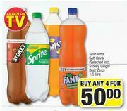 Spar Spar Letta Soft Drink (Selected Incl.Stoney Ginger Beer Zero)-For Any 4 x 1.5Ltr offer