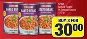 Spar Spar Baked Beans In Tomato Sauce-For 3 x 410g offer