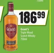 Spar Grant's Triple Wood Scotch Whisky-750ml offer
