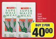 Spar Spar Super Maize Meal-For 2 x 2.5Kg offer